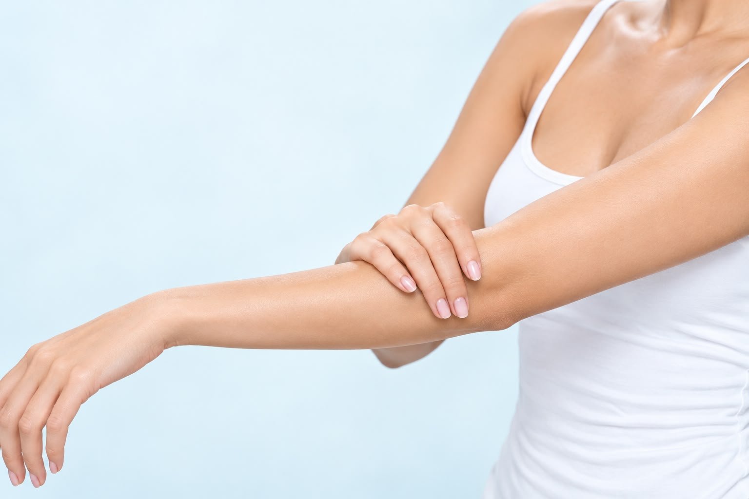 Laser hair reduction for arms