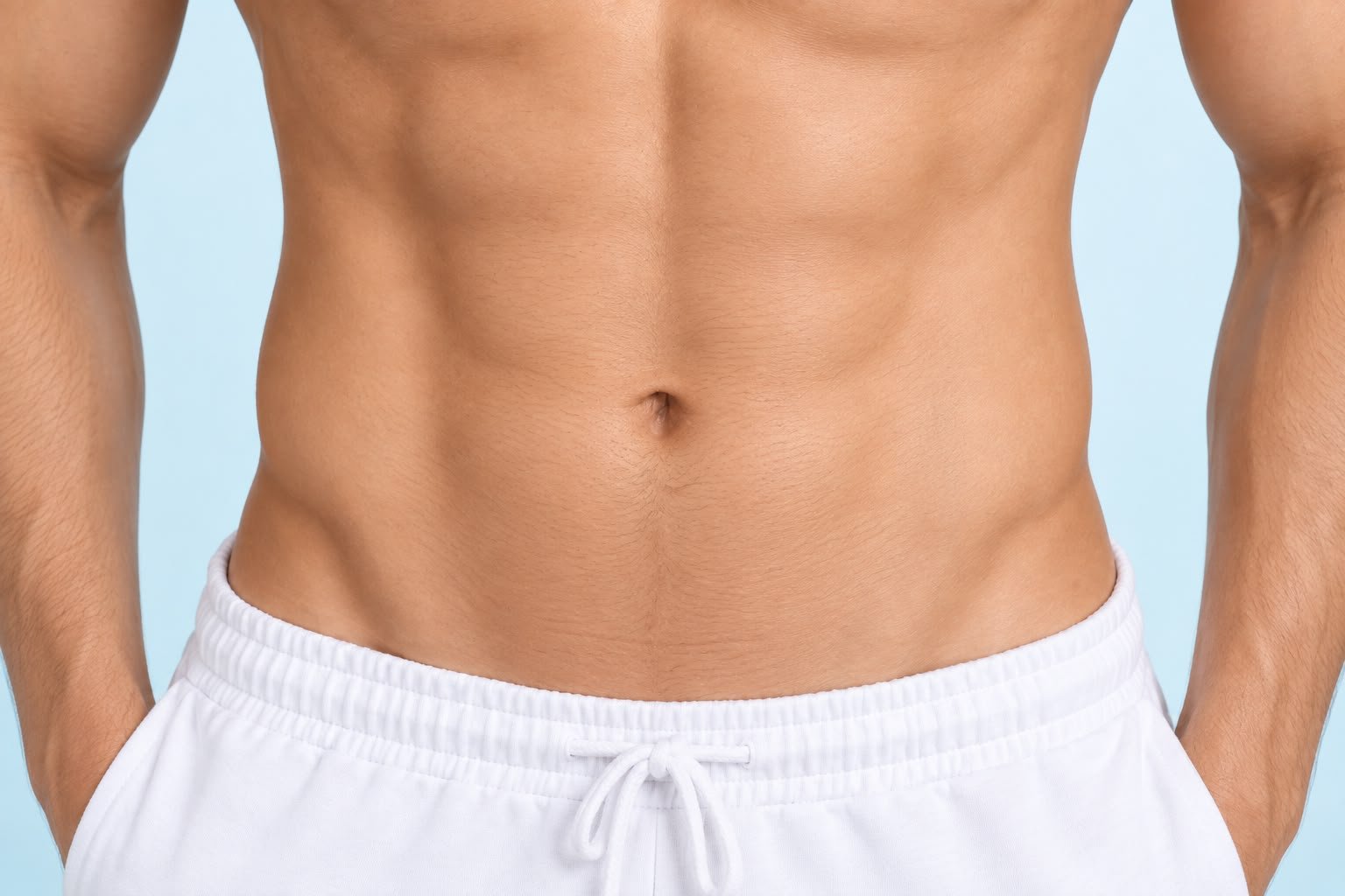 Laser hair reduction for abdomen