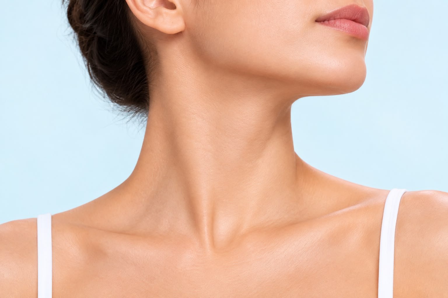Laser hair reduction for neck